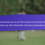 Deelnemersfeedback van FIFA Grassroots Festivals 2025: Enquêtes, Getuigenissen, Suggesties