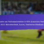 Toegankelijkheid van Evenementen Voor Gehandicapte Deelnemers Bij FIFA Grassroots Festivals 2025: Voorzieningen, Feedback, Verbeteringen
