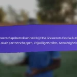 Partnerschappen Met Lokale Organisaties In FIFA Grassroots Festivals 2025: Samenwerkingen, Voordelen, Resultaten