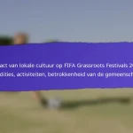 Toegankelijkheid van Evenementen Voor Gehandicapte Deelnemers Bij FIFA Grassroots Festivals 2025: Voorzieningen, Feedback, Verbeteringen
