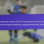 Invloed van Lokale Evenementen op FIFA Grassroots Festivals 2025: Integratie, Deelname, Resultaten